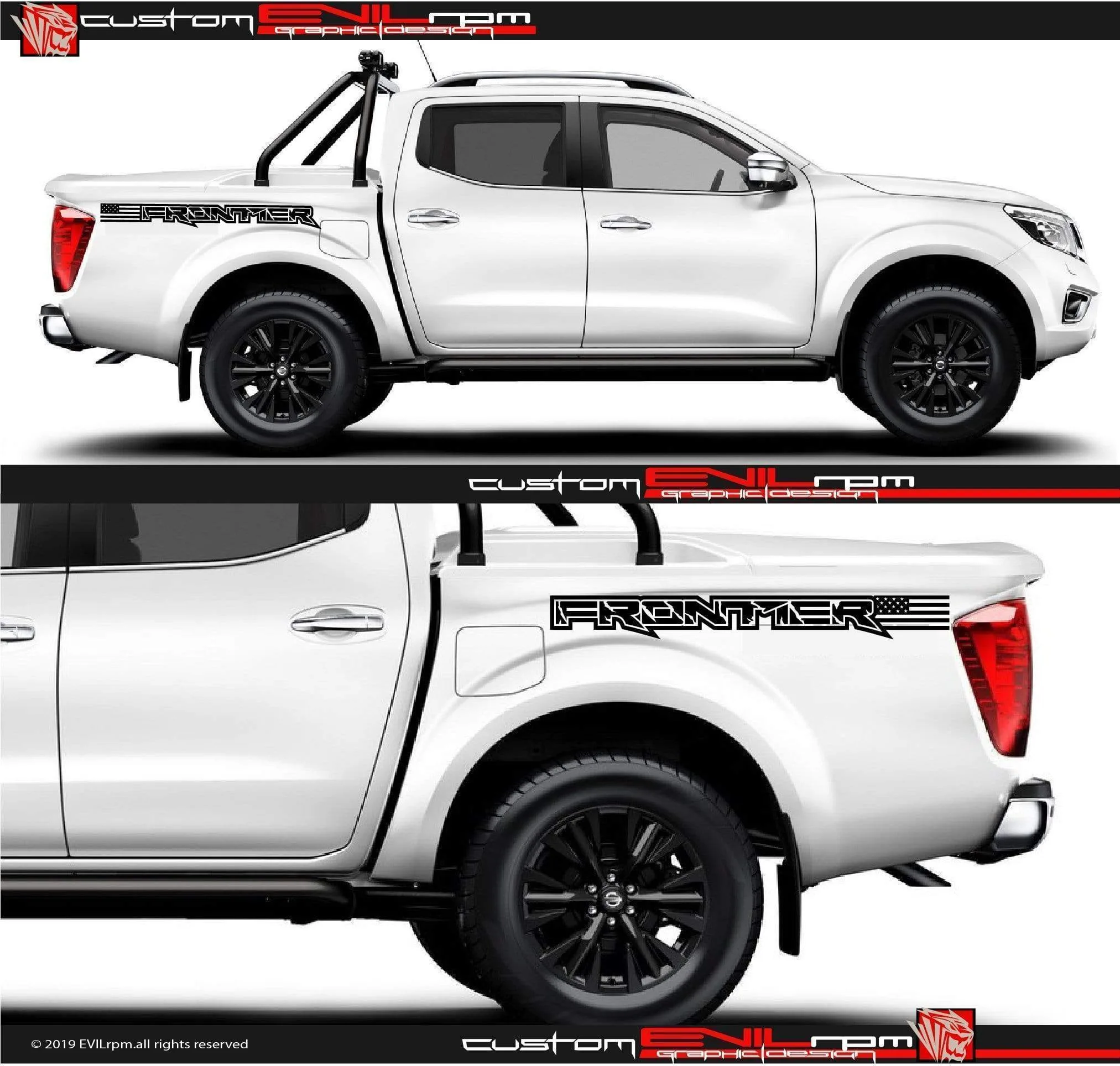 Best Price Lettering Stickers For Nissan Frontier Online Evilrpm 12043969134661.jpg