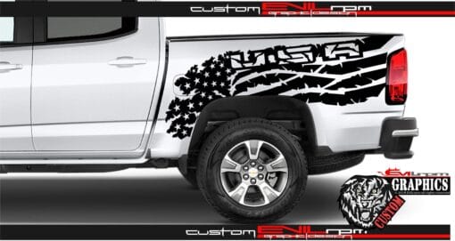 Chevrolet Colorado American Distressed Flag Decals Evilrpm 12044741345349.jpg