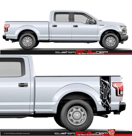 Custom Punisher Decals For Ford Raptor Evilrpm 12045144096837.jpg