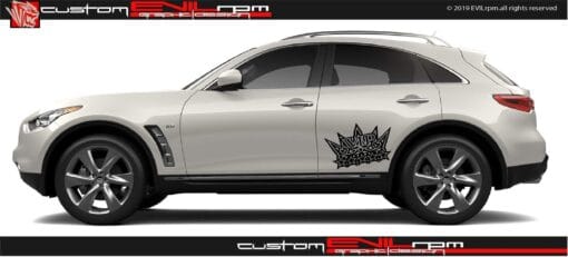 Custom Rear Fender Graphics Decals For Infiniti Fx35 Evilrpm 12045506150469.jpg