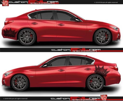 Custom Rear Fender Graphics Decals For Infiniti Q50 Evilrpm 12045503332421.jpg