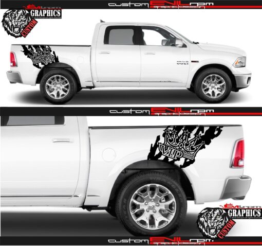 Dodge Ram Custom Stickers Graphic Vip Crown Evilrpm 12045299089477.jpg