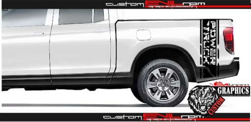 Honda Ridgeline Distressed Graphics Rear Bed Stickers Kit Evilrpm 12045544423493.jpg