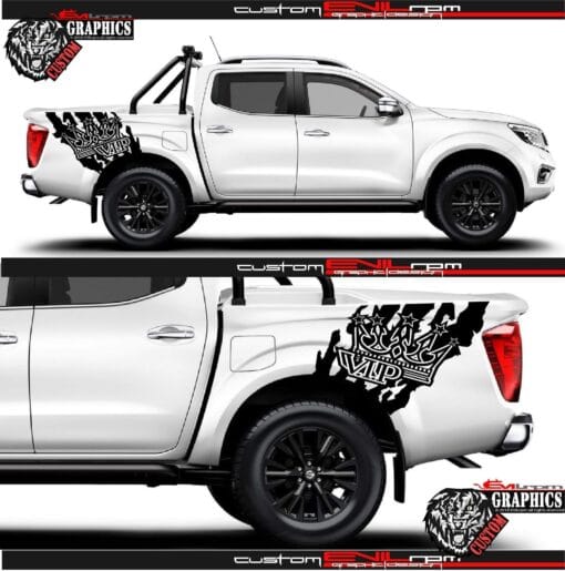 Nissan Frontier Custom Stickers Graphic Vip Crown Evilrpm 12043709939781.jpg