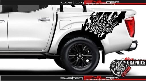 Nissan Frontier Custom Stickers Graphic Vip Crown Evilrpm 12043710726213.jpg