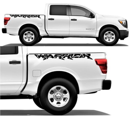 Nissan Titan Custom Vinyl Sticker Decals Warrior Evilrpm 12044006096965.jpg
