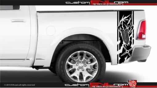 Punisher Truck Vinyl Decals For Dodge Ram Evilrpm 12045164904517.jpg