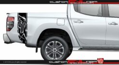 Punisher Truck Vinyl Decals For Mitsubishi L200 Triton Evilrpm 12044044927045.jpg