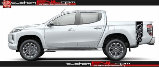 Punisher Truck Vinyl Decals For Mitsubishi L200 Triton Evilrpm 12044045156421.jpg