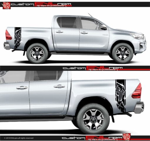 Punisher Truck Vinyl Decals For Toyota Hilux Evilrpm 12044044238917.jpg