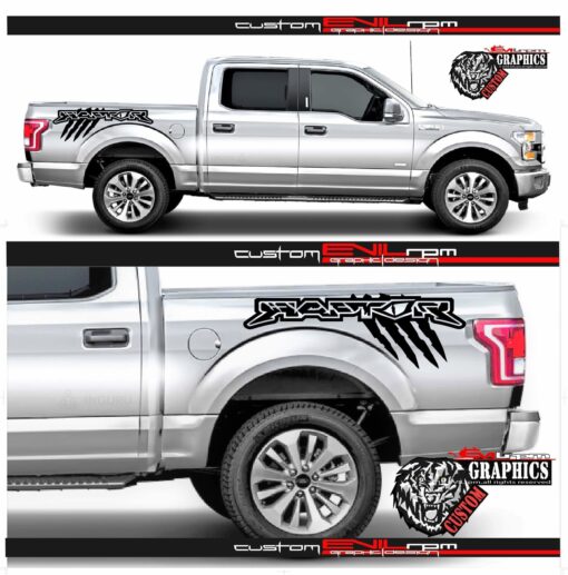 Truck Vinyl Side Graphic Stickers Decals For Ford F150 Raptor Evilrpm 12043543937093.jpg
