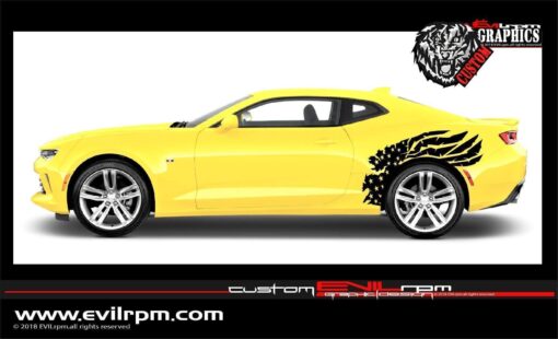Usa Flag Vinyl Sticker Decal For Chevrolet Camaro Evilrpm 12043670552645.jpg