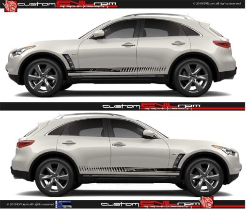 Vinyl Decal Racing Stripe Graphic Stickers For Infiniti Fx35 Evilrpm 12044333350981.jpg