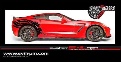 Vinyl Decal Side Usa Flag For Chevrolet Corvette Evilrpm 12045243646021.jpg
