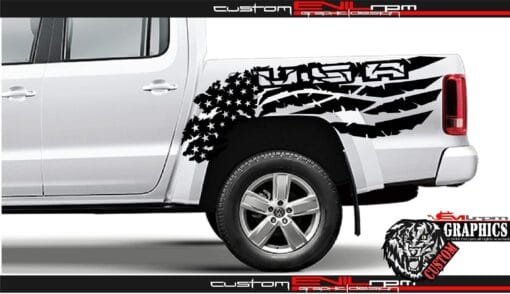 Volkswagen Amarok American Distressed Flag Decals Evilrpm 12043533516869.jpg